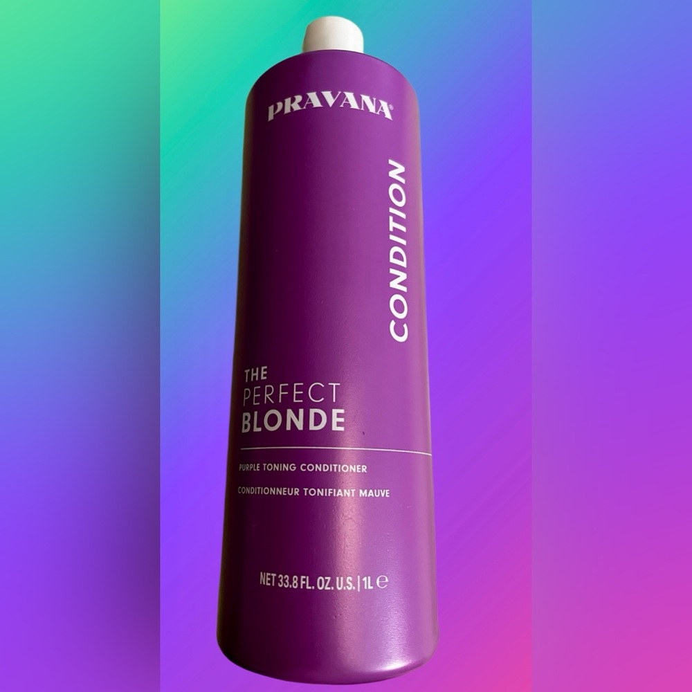HUGE 33.8oz Pravana the perfect blonde, purple toning conditioner